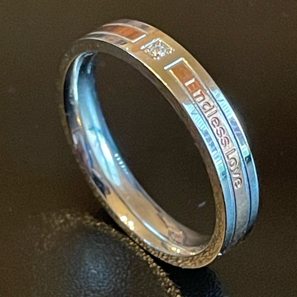 4mm endless love women ring